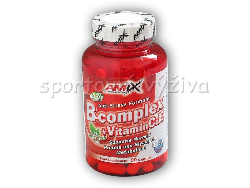 B-Complex + Vitamin C + Vitamin E 90 kapslí