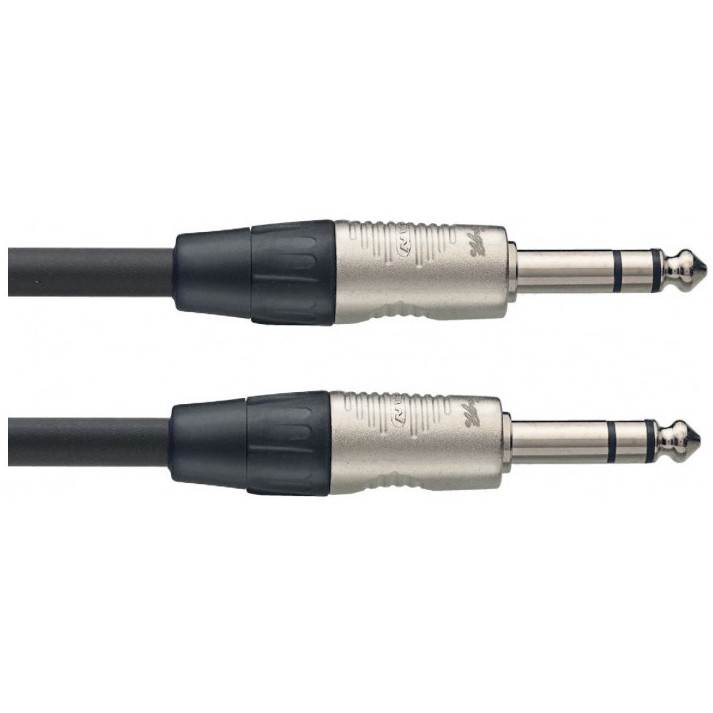 Stagg NPC030SR, kabel stereo JACK/JACK, 0,3m