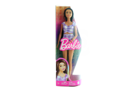 Barbie Modelka-fialkové kostkované šaty HPF75 TV 1.1 - 30.6.
