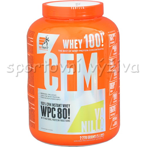 CFM Instant Whey 80 Whey 100! 2270g - doza-vanilka