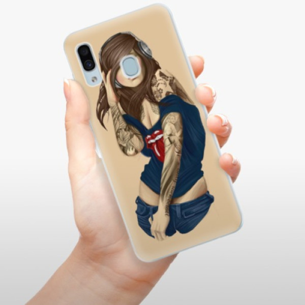 Silikonové pouzdro iSaprio - Girl 03 - Samsung Galaxy A30