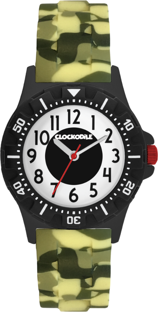 CLOCKODILE Svítící maskáčové sportovní chlapecké dětské hodinky SPORT 3.0