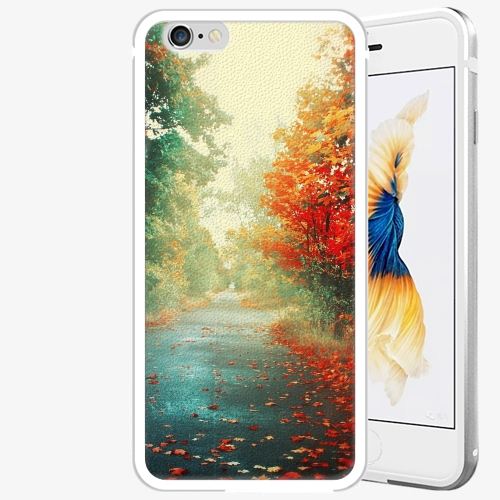 Plastový kryt iSaprio - Autumn 03 - iPhone 6/6S - Silver