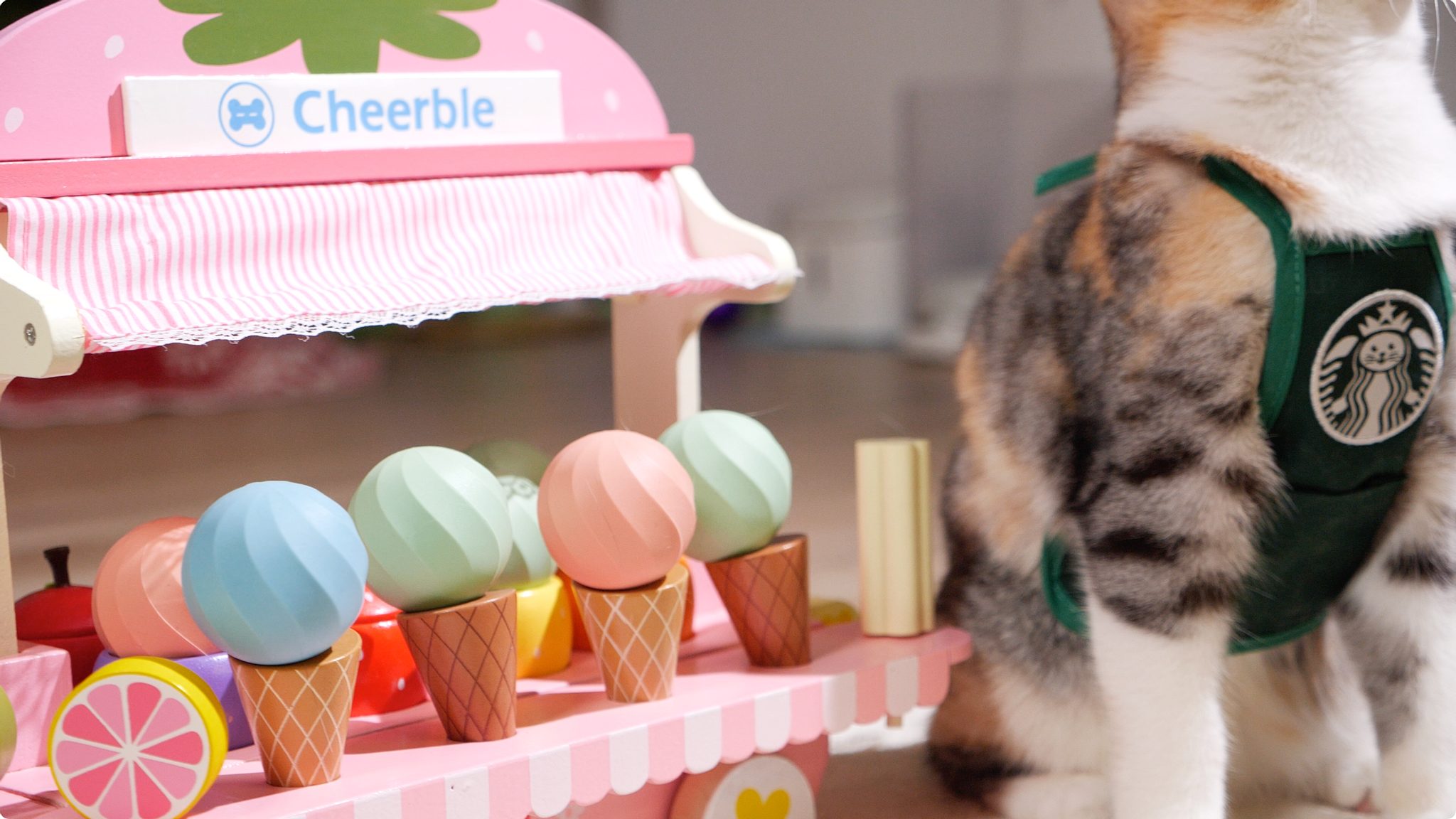 Cheerble Ice Cream pohyblivá hračka pro kočky