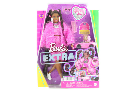 Barbie Extra - růžové šaty Zlaté osmdesátky HHN06