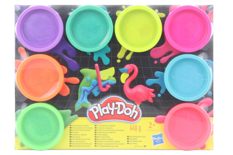 Play-doh Balení 8 ks kelímků neonové barvy