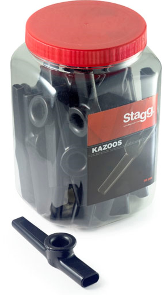 Stagg KAZOO-30 BK, plastové kazoo, 30ks