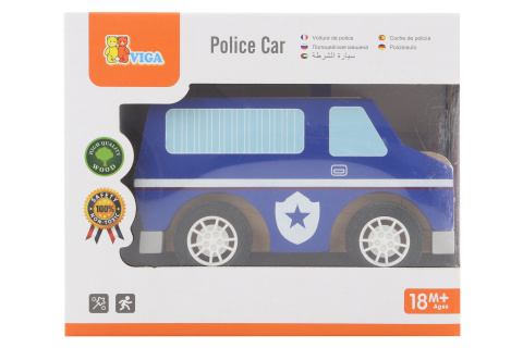 Dřevěné policejní auto