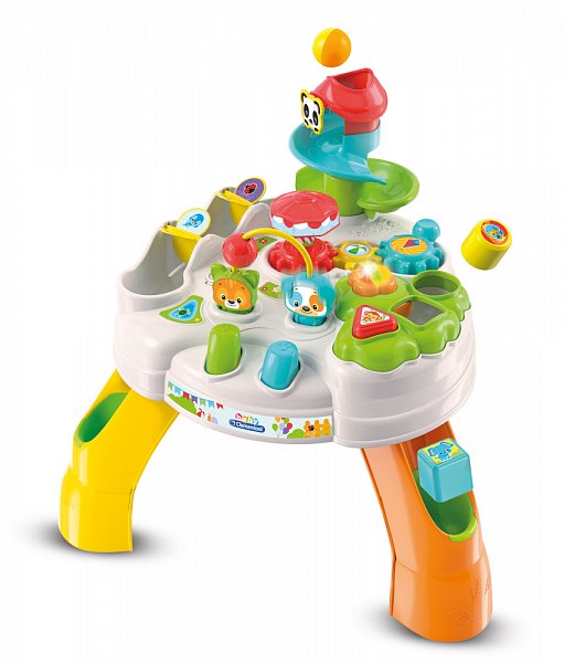 Clementoni Clemmy Baby - Veselý hrací stolek s kostkami a zvířátky