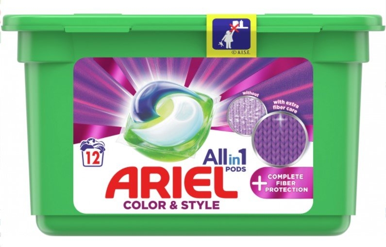 Ariel Fiber Protection kapsle na praní, 12 praní