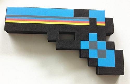 Minecraft pistole - černá