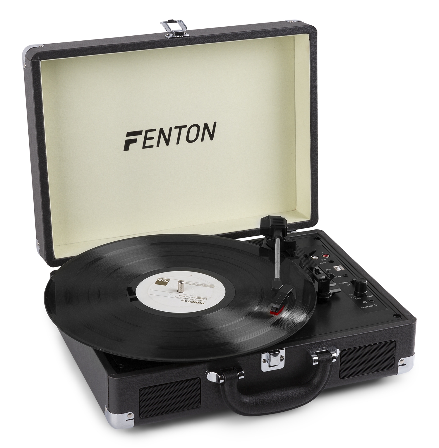 Fenton RP115C, gramofon s USB, černý kufřík
