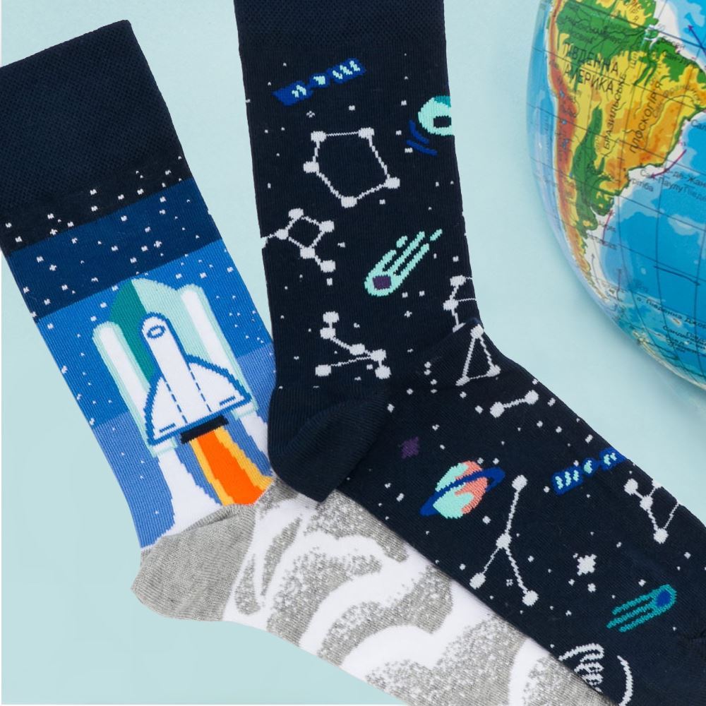 Veselé ponožky - vesmír