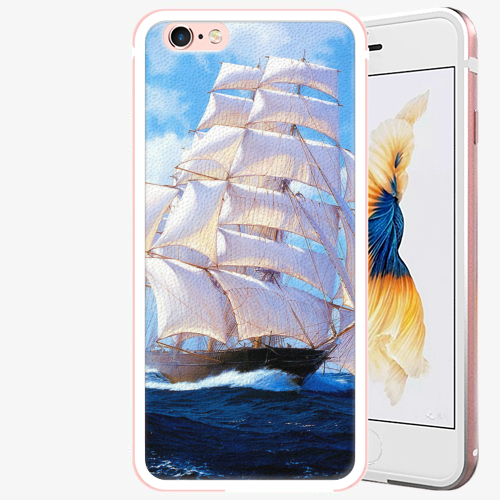Plastový kryt iSaprio - Sailing Boat - iPhone 6 Plus/6S Plus - Rose Gold
