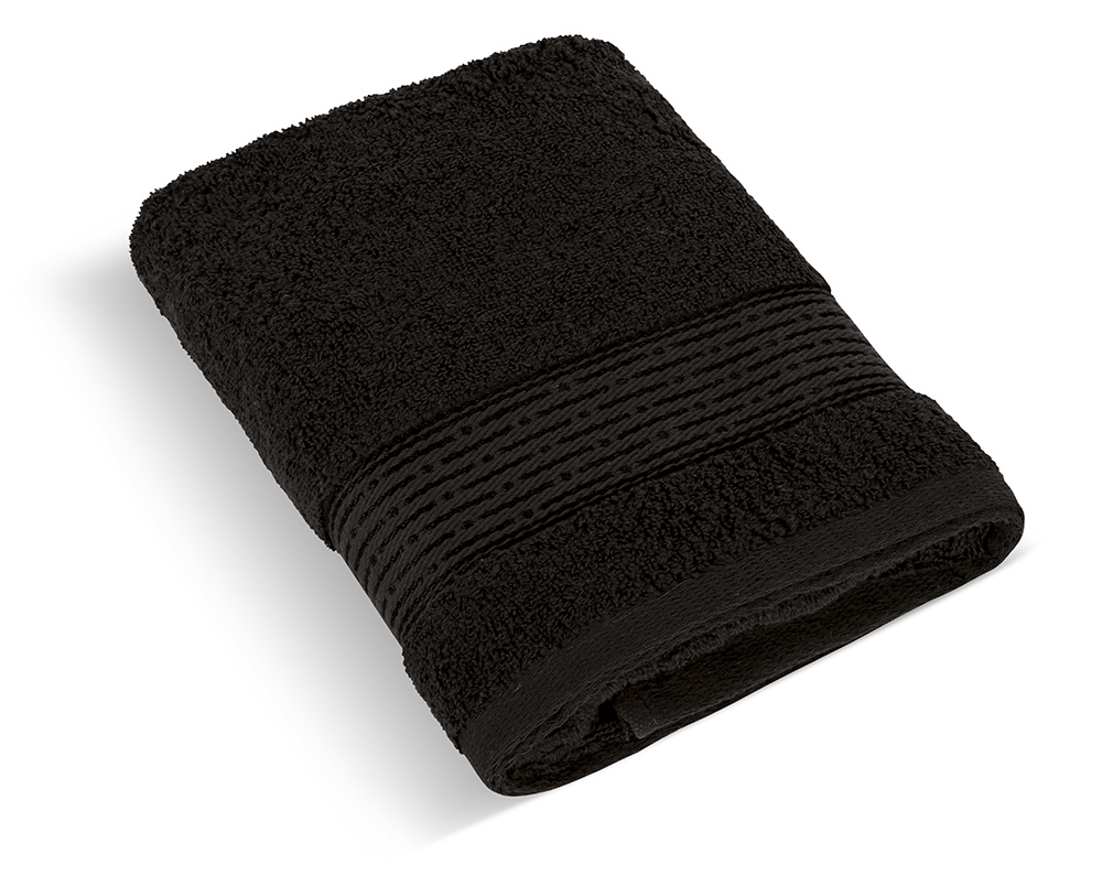 Froté ručník 50x100cm proužek 450g černá