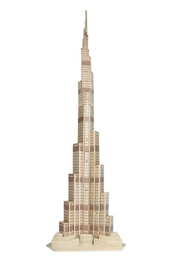 Woodcraft Dřevěné 3D puzzle věž Dubaj