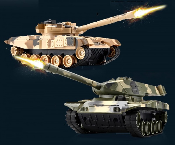Tanková bitva ABRAMS vs. T90 - maskáčový 1/32