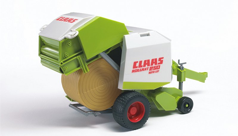 Bruder Farmer - Claas Rollant 250 vlek k traktoru na výrobu balíků slámy, 1:16