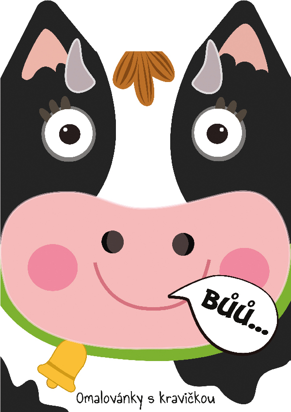 Omalovánka A4 zvířátka - Kráva