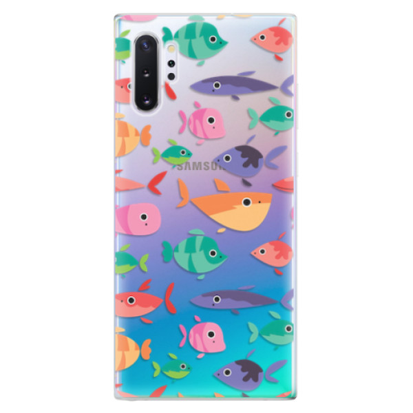 Odolné silikonové pouzdro iSaprio - Fish pattern 01 - Samsung Galaxy Note 10+