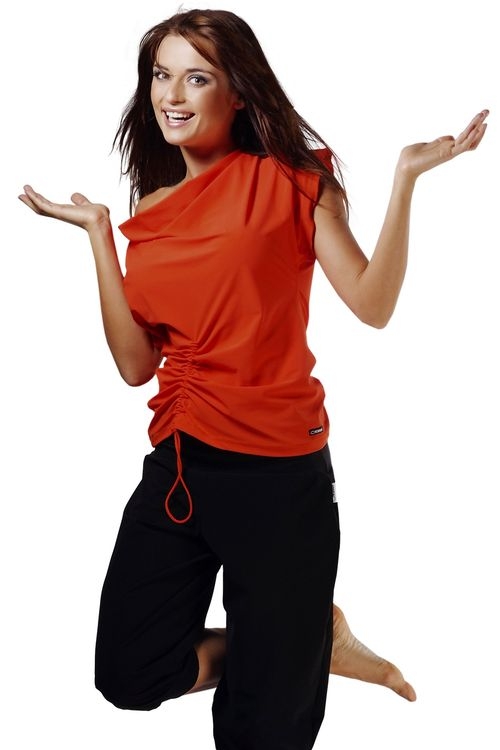 Fitness tričko Atena III orange - Oranžová/S