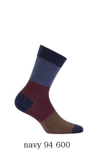 Ponožky Wola Perfect Man Casual W 94.N03 - Navy/odstín tmavé modré/39-41
