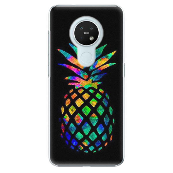 Plastové pouzdro iSaprio - Rainbow Pineapple - Nokia 7.2