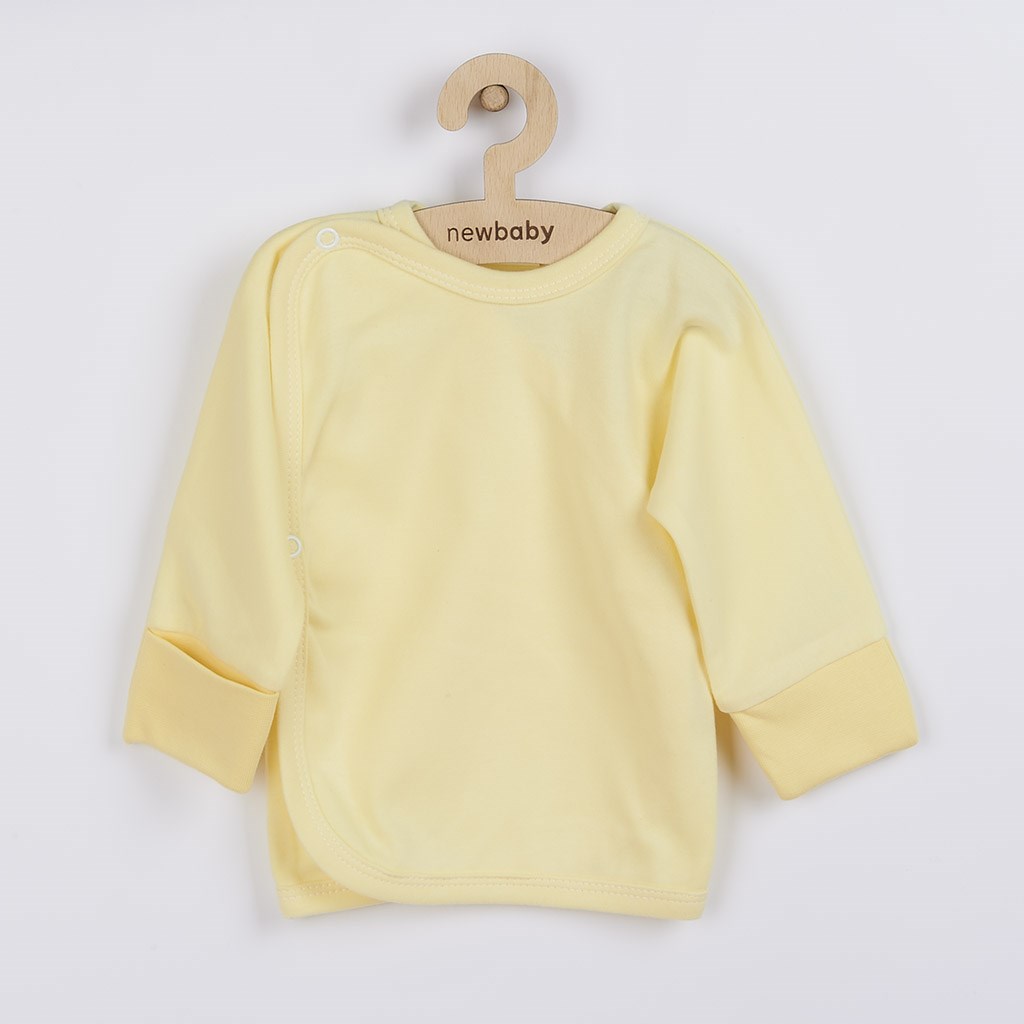 Kojenecká košilka s bočním zapínáním New Baby - žlutá/62 (3-6m)
