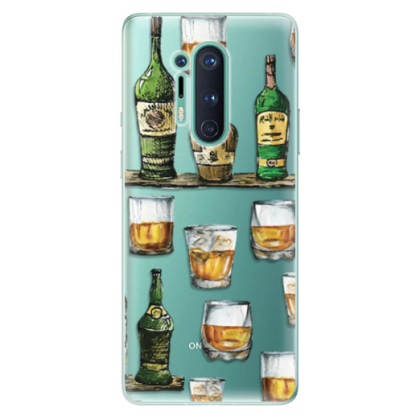 Odolné silikonové pouzdro iSaprio - Whisky pattern - OnePlus 8 Pro