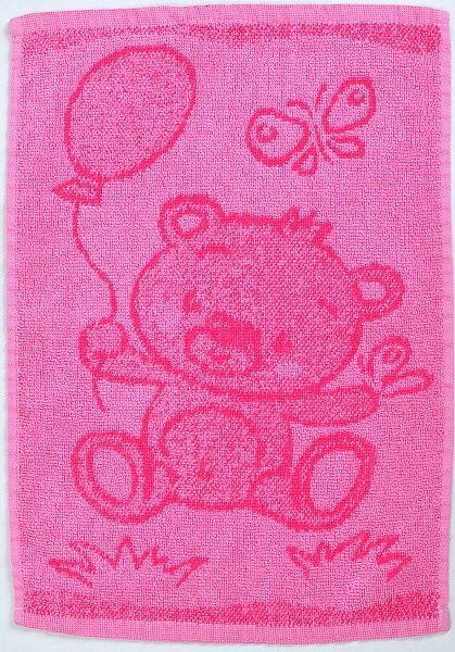 Dětský ručník Bear pink 30x50 cm - bavlna