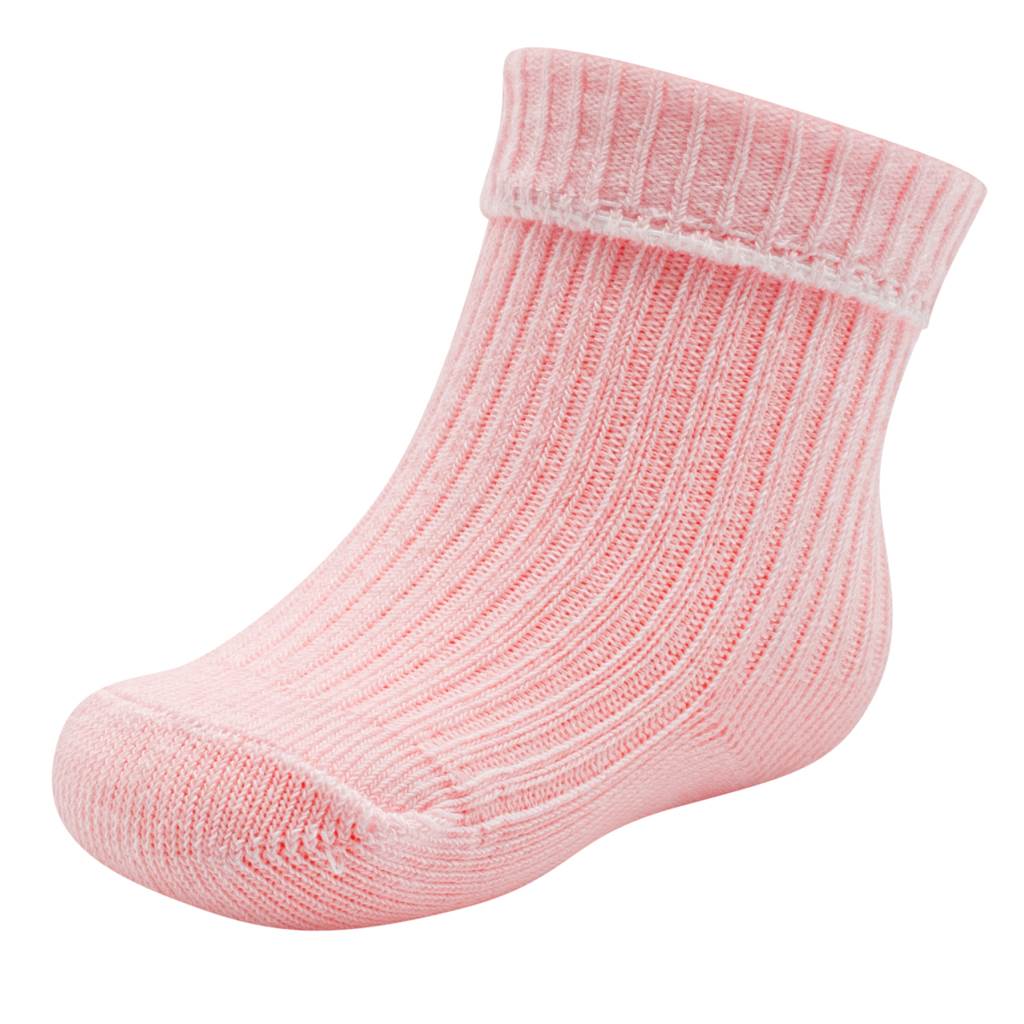 Kojenecké bavlněné ponožky New Baby - růžová/56 (0-3m)