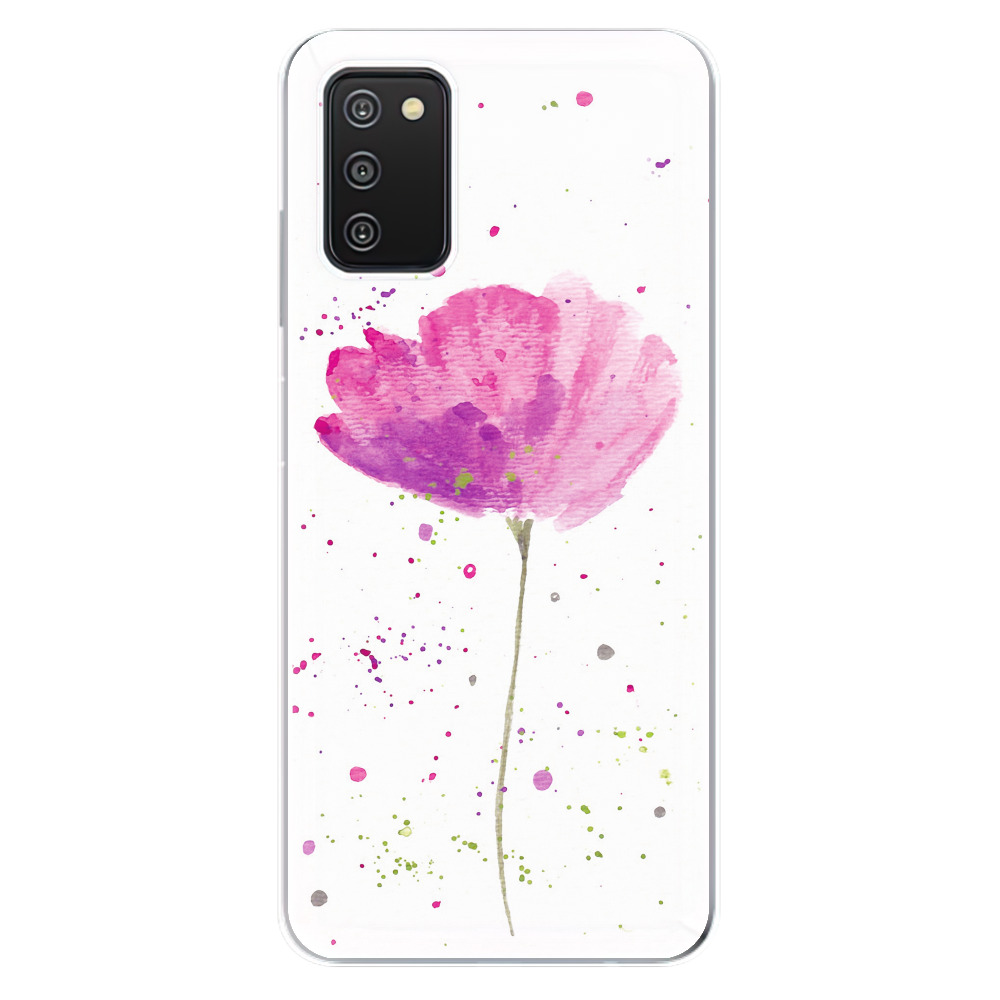 Odolné silikonové pouzdro iSaprio - Poppies - Samsung Galaxy A03s