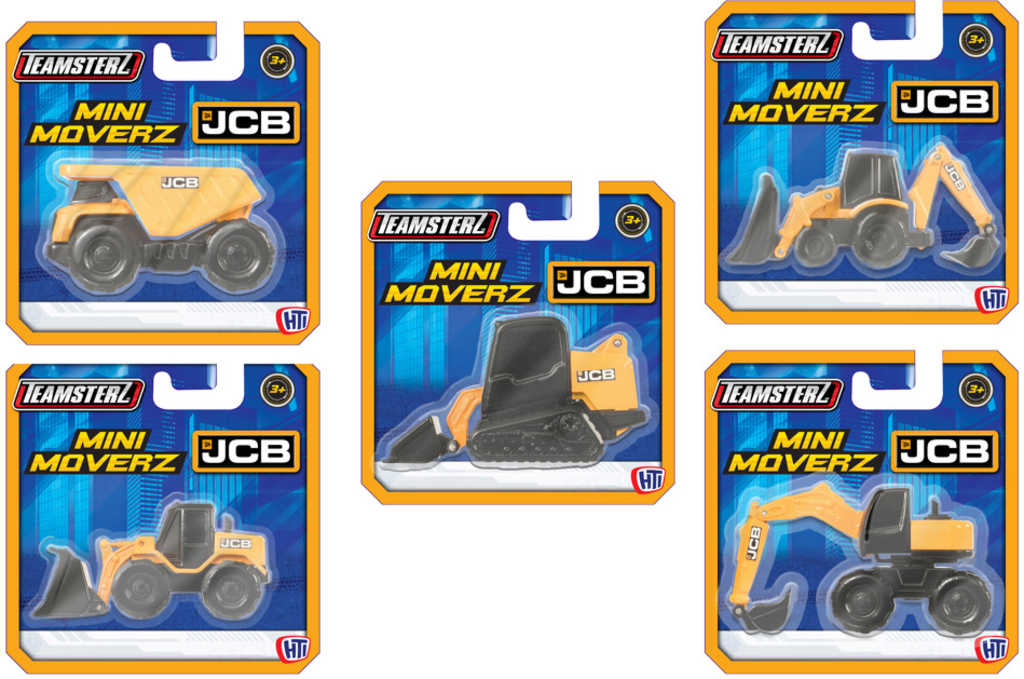 Teamsterz vůz Mini Moverz pracovní auto JCB plast 5 druhů