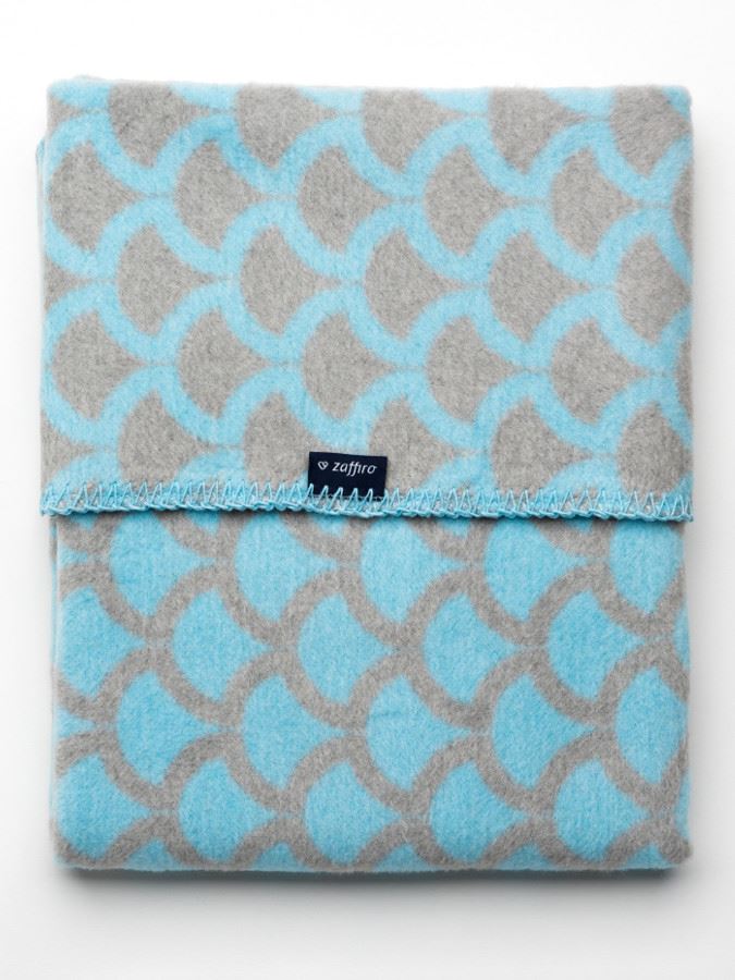 Dětská bavlněná deka se vzorem Womar 75x100 - modro-šedá - dle obrázku