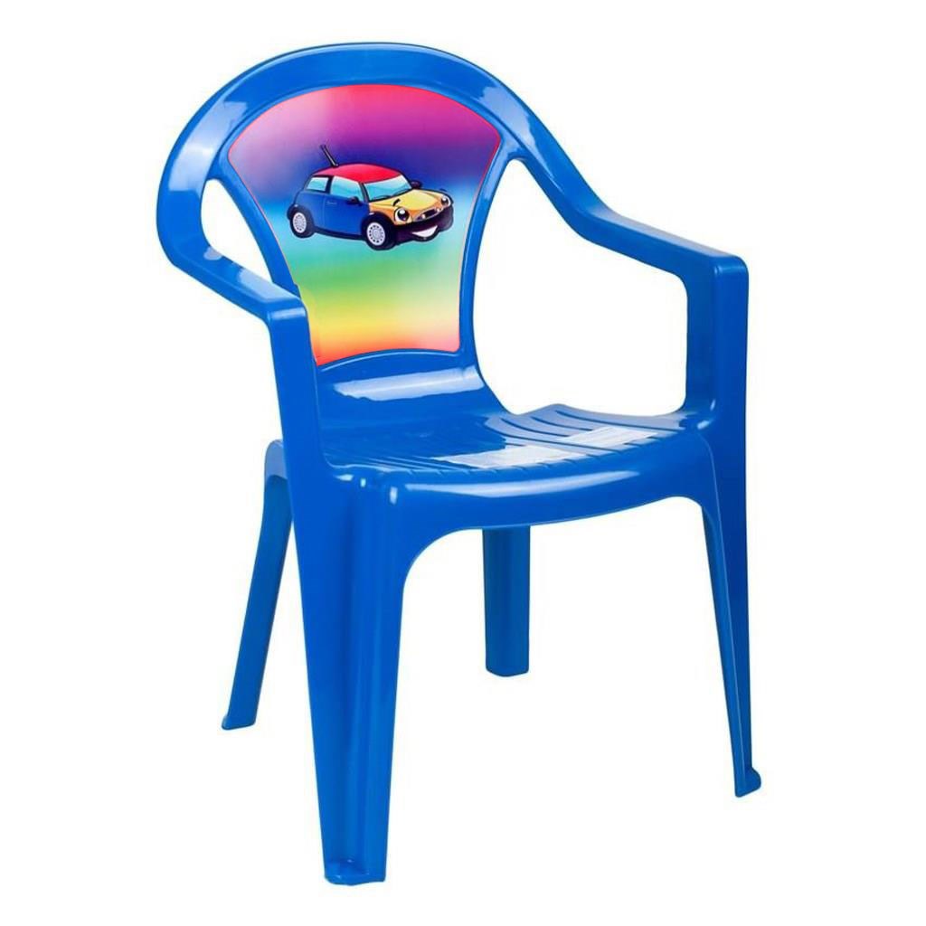 Dětský zahradní nábytek - Plastová židle - modrá