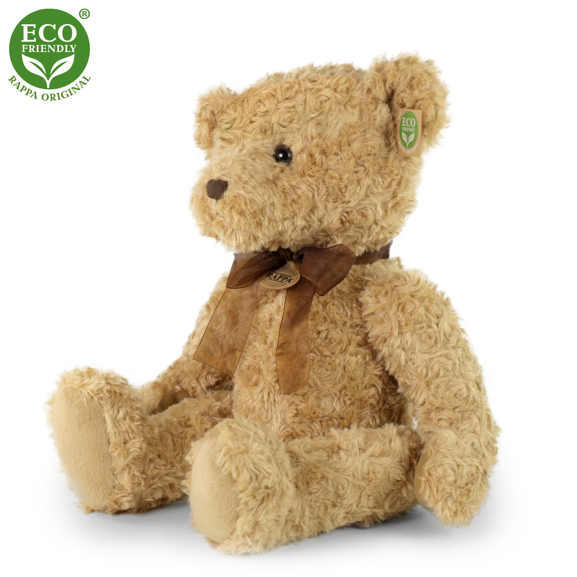 Plyšový retro medvěd sedící 35 cm ECO-FRIENDLY