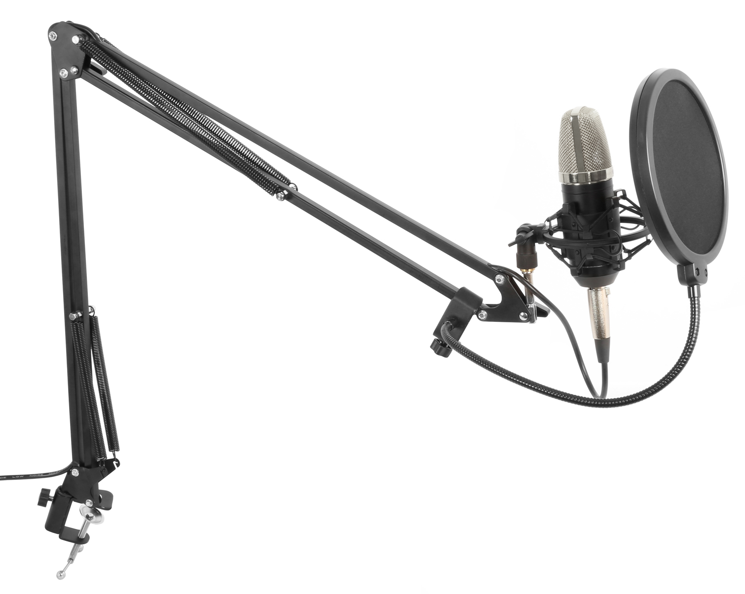 Vonyx studiová sada mikrofonu s ramenem a POP filtrem