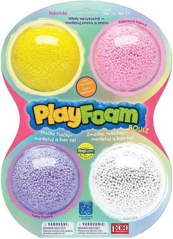 PEXI PlayFoam modelína pěnová boule dětská modelína set 4 ks