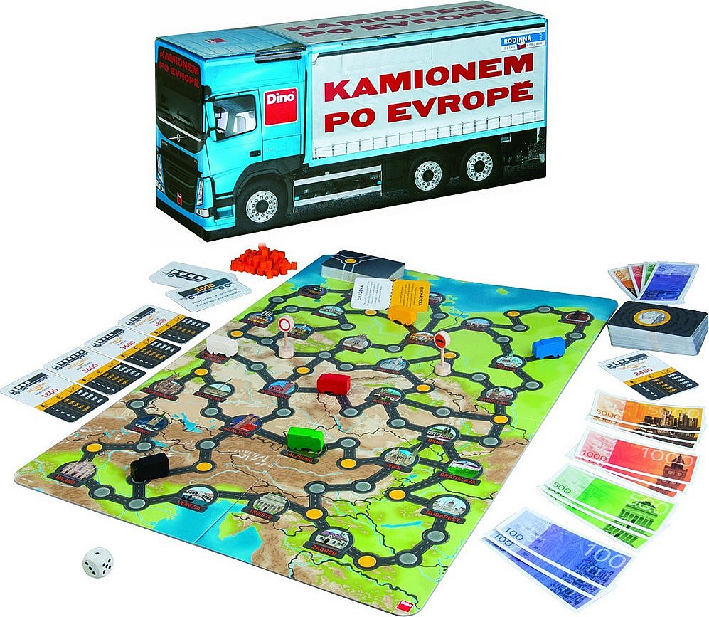 Společenská hra: Kamionem po Evropě