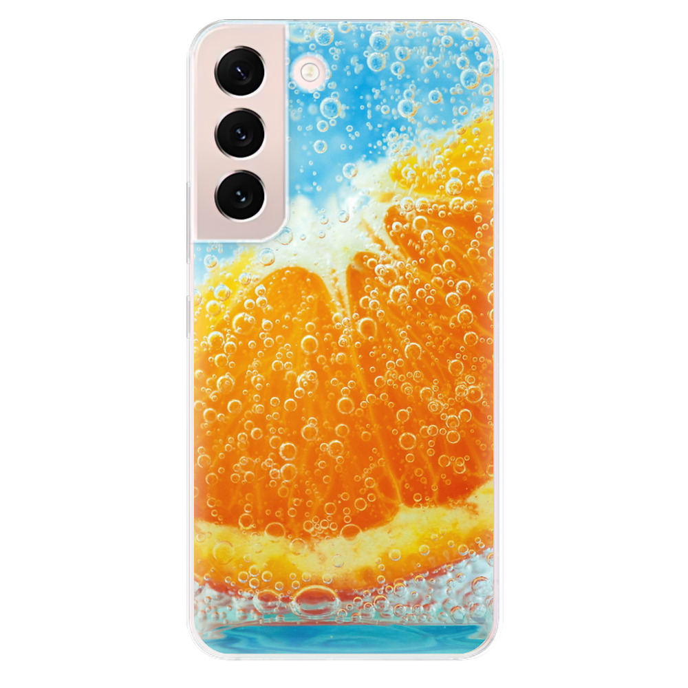 Odolné silikonové pouzdro iSaprio - Orange Water - Samsung Galaxy S22 5G