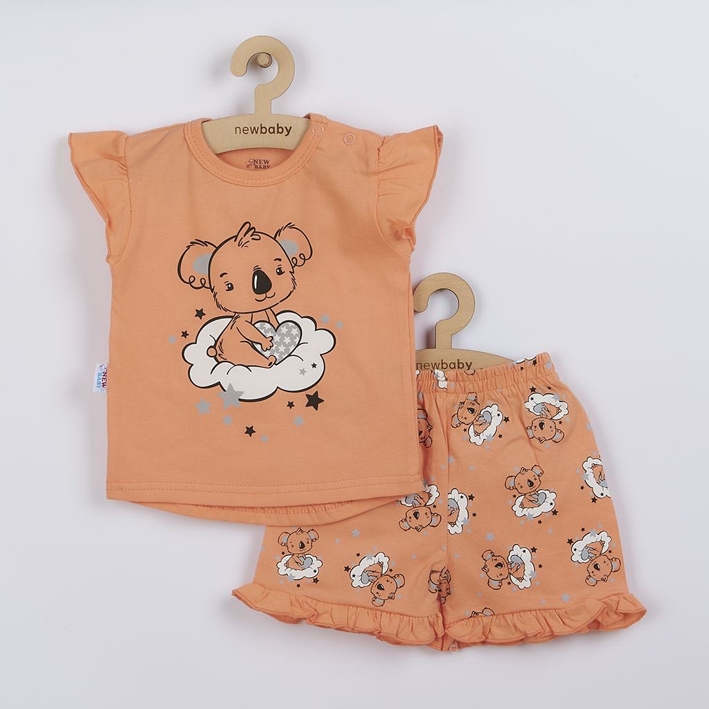 Dětské letní pyžamko New Baby Dream lososové - dle - obrázku/92 (18-24m)