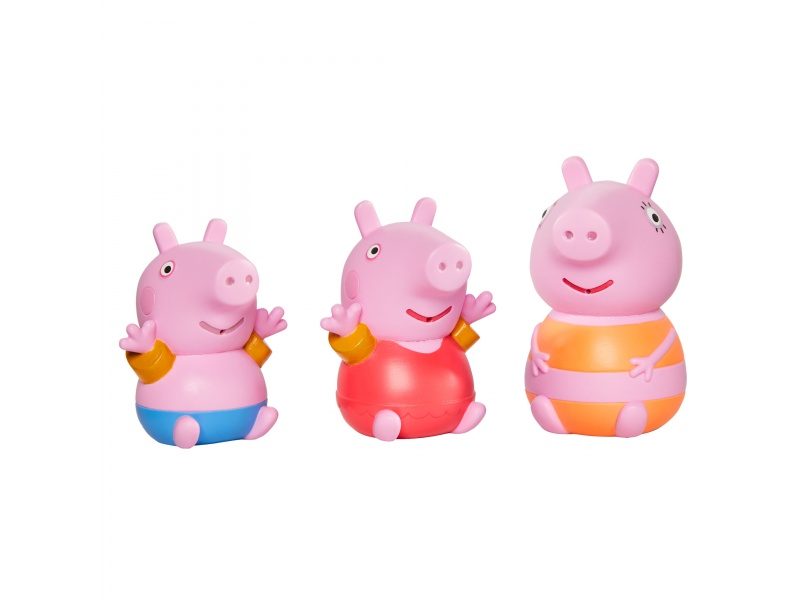 TOOMIES - Prasátko Peppa Pig, maminka a Tom - stříkající hračky do vody