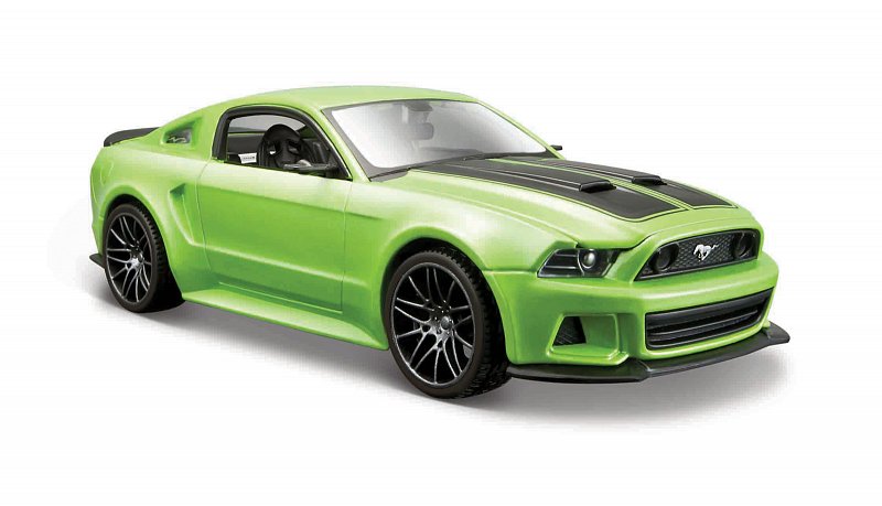 Maisto Ford - 2014 Ford Mustang Street Racer, matná zelená, 1:24
