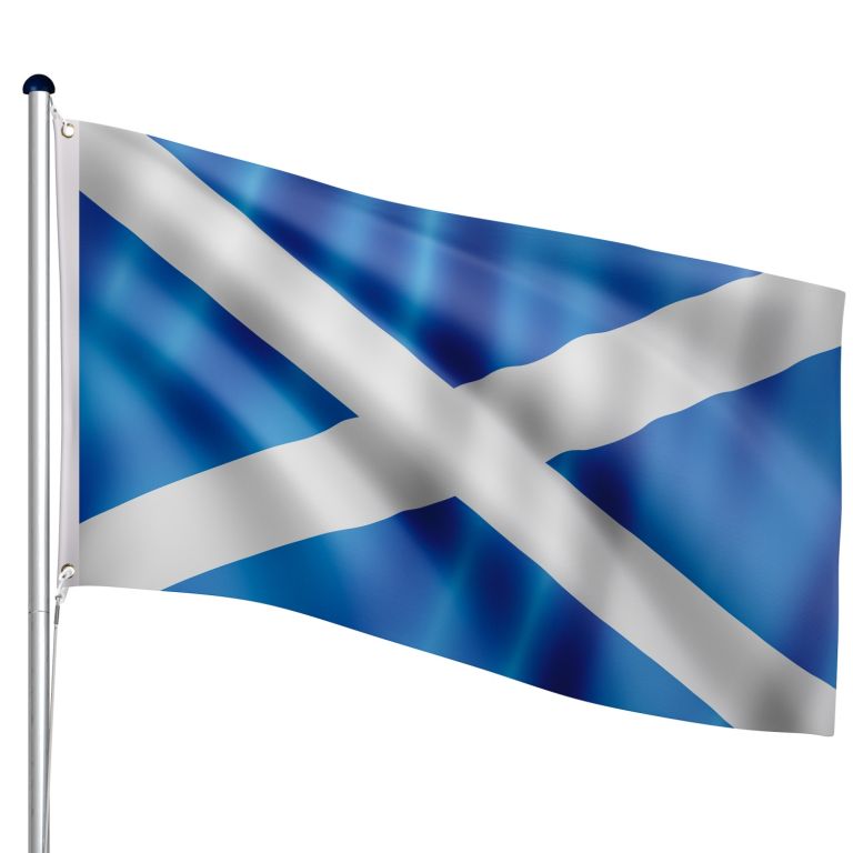 FLAGMASTER Vlajkový stožár vč. vlajky Skotsko, 650 cm
