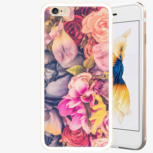 Plastový kryt iSaprio - Beauty Flowers - iPhone 6 Plus/6S Plus - Gold