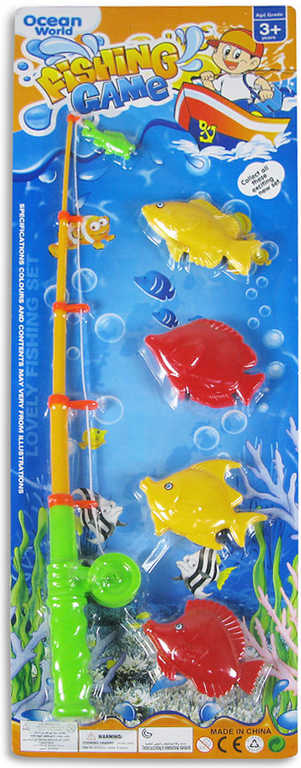 Hra rybičky 2 druhy na kartě Set Dětský rybolov
