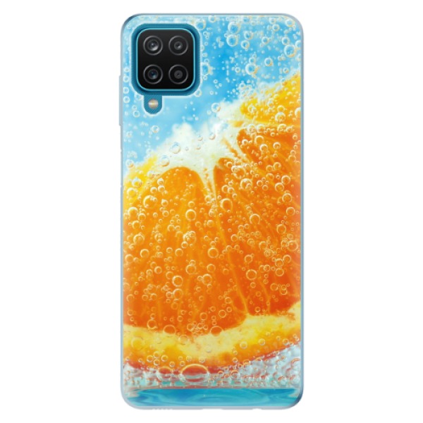 Odolné silikonové pouzdro iSaprio - Orange Water - Samsung Galaxy A12