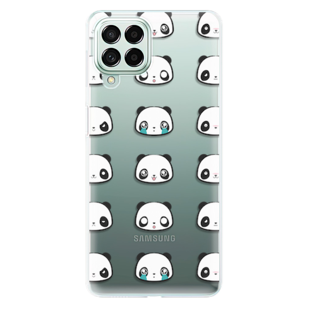 Odolné silikonové pouzdro iSaprio - Panda pattern 01 - Samsung Galaxy M53 5G