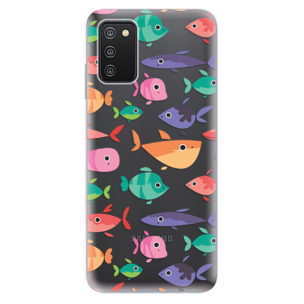 Odolné silikonové pouzdro iSaprio - Fish pattern 01 - Samsung Galaxy A03s