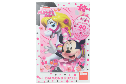 Puzzle Minnie Mouse diamond 200 dílků